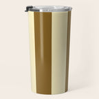Burnt Sugar Coconut Striped Elegance Travel Mug Gallery Image 3