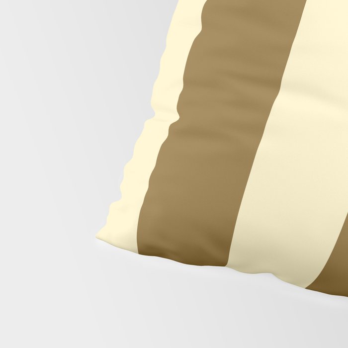 Burnt Sugar Coconut Striped Elegance Pillow Sham Gallery Image 4