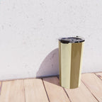 Burnt Sugar Coconut Striped Elegance Travel Mug Gallery Image 4