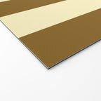 Burnt Sugar Coconut Striped Elegance Welcome Mat Gallery Image 2