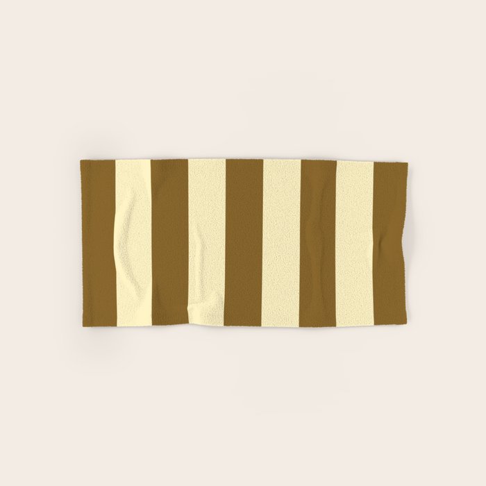 Burnt Sugar Coconut Striped Elegance Bath Towel Gallery Image 1