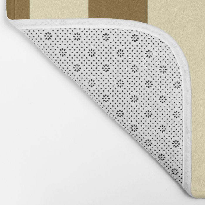 Burnt Sugar Coconut Striped Elegance Bath Mat Gallery Image 2