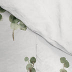 Eucalyptus (watercolor finger painting) Comforter Gallery Image 4