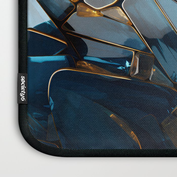 Opulence in Sapphire Blue Laptop Sleeve Gallery Image 3