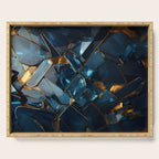 Opulence in Sapphire Blue Serving Tray Gallery Image 1