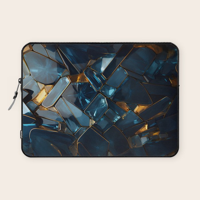 Opulence in Sapphire Blue Laptop Sleeve Gallery Image 1