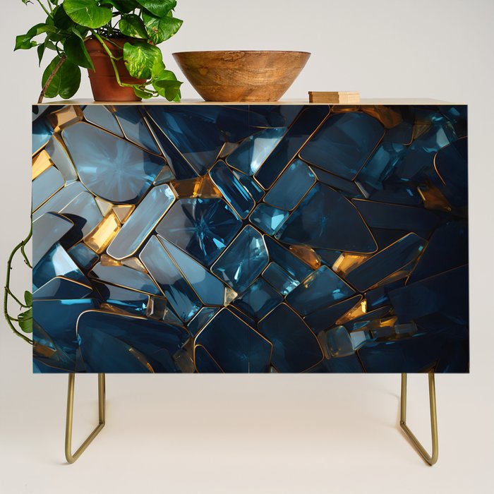 Opulence in Sapphire Blue Credenza Gallery Image 1
