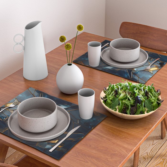 Opulence in Sapphire Blue Placemat Gallery Image 2