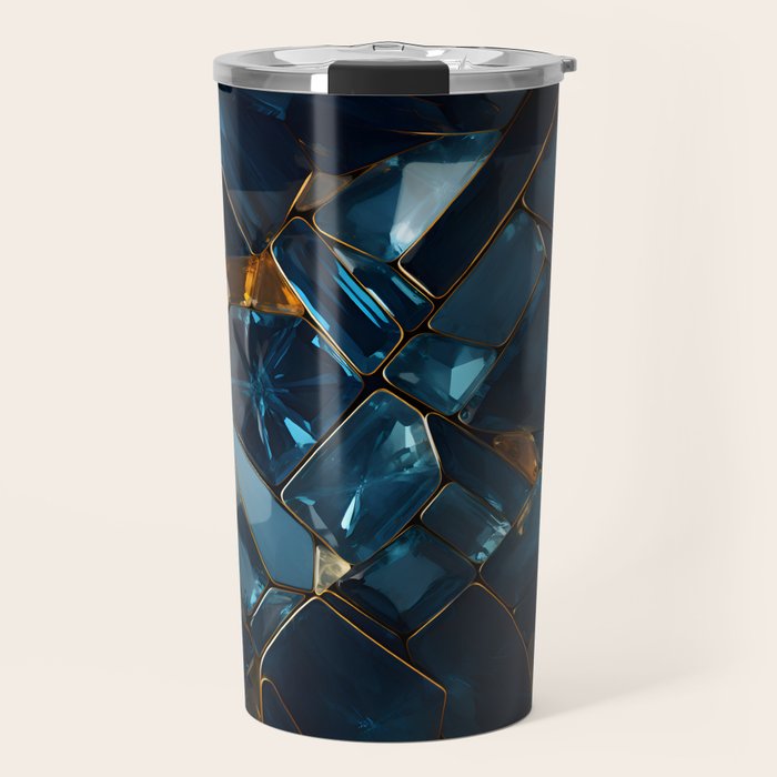 Opulence in Sapphire Blue Travel Mug Gallery Image 1