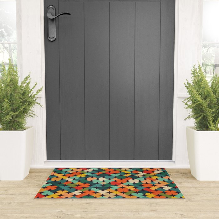 Lucky Clover Welcome Mat Gallery Image 3