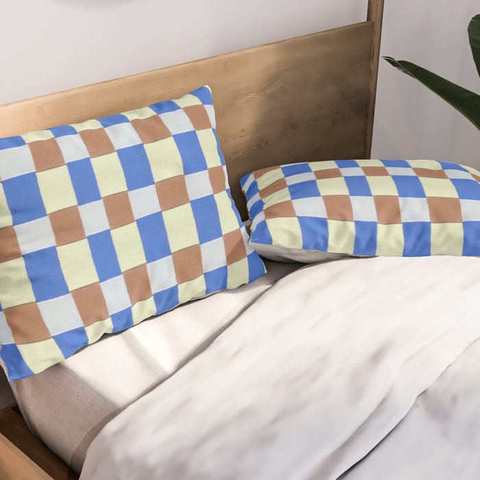 Paper Weaving Pattern #1 Pillow Sham Gallery Image 2