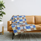 Paper Weaving Pattern #1 Throw Blanket Gallery Image 1