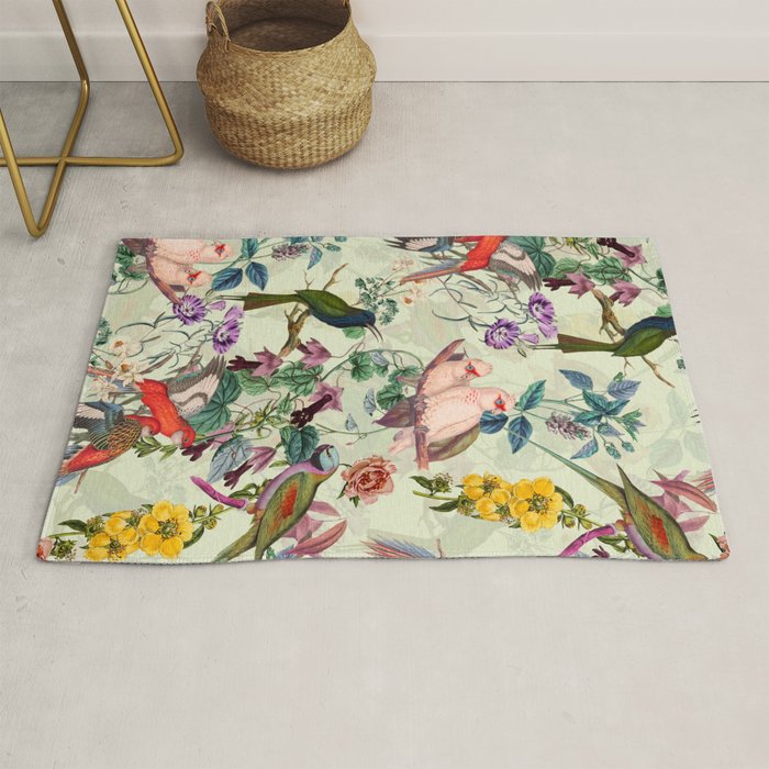 Floral and Birds VIII Rug Gallery Image 1