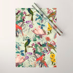 Floral and Birds VIII Wrapping Paper Gallery Image 1