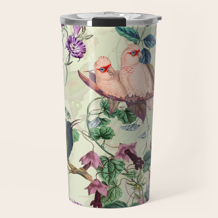 Floral and Birds VIII Travel Mug Gallery Image 1