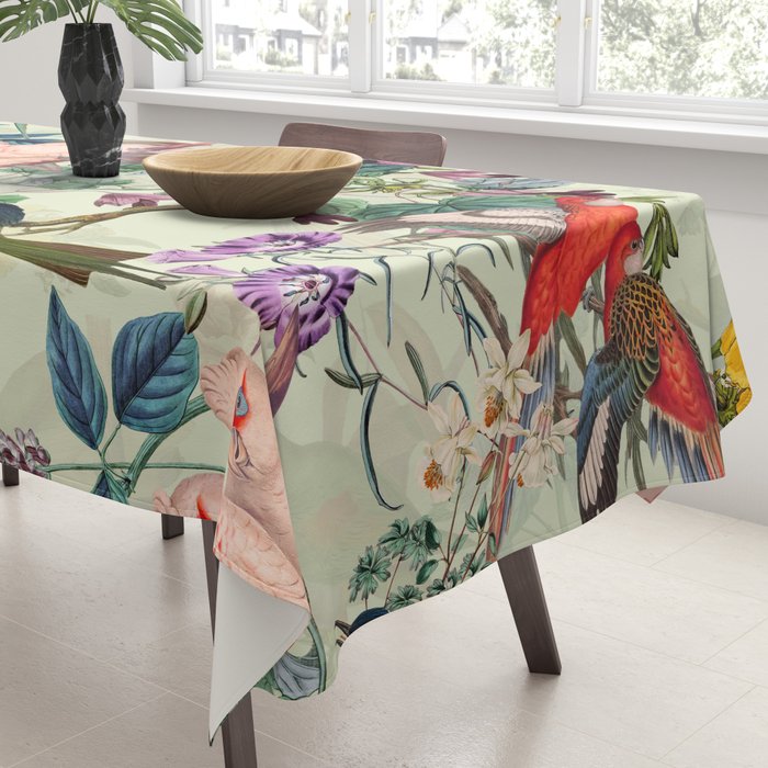 Floral and Birds VIII Tablecloth Gallery Image 3