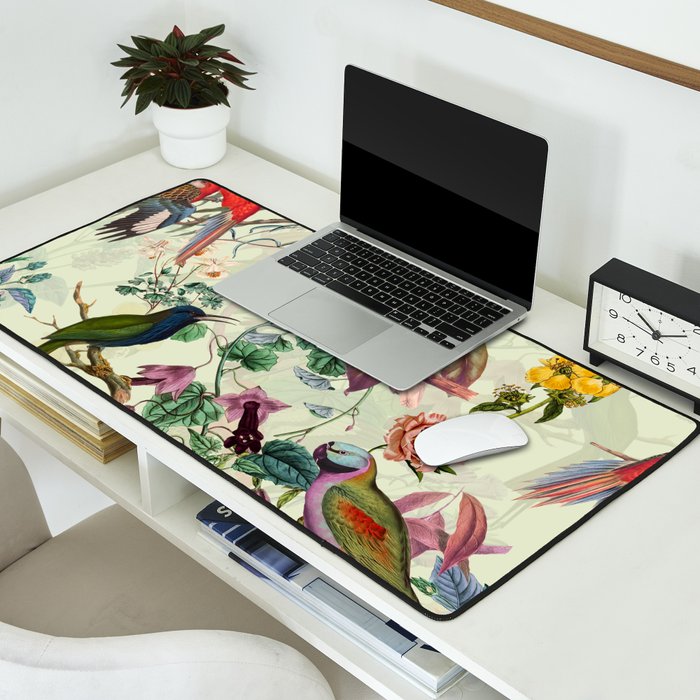 Floral and Birds VIII Desk Mat Gallery Image 2