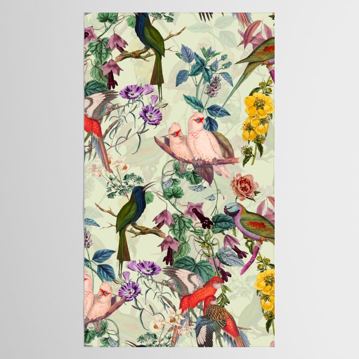 Floral and Birds VIII Tablecloth Gallery Image 2