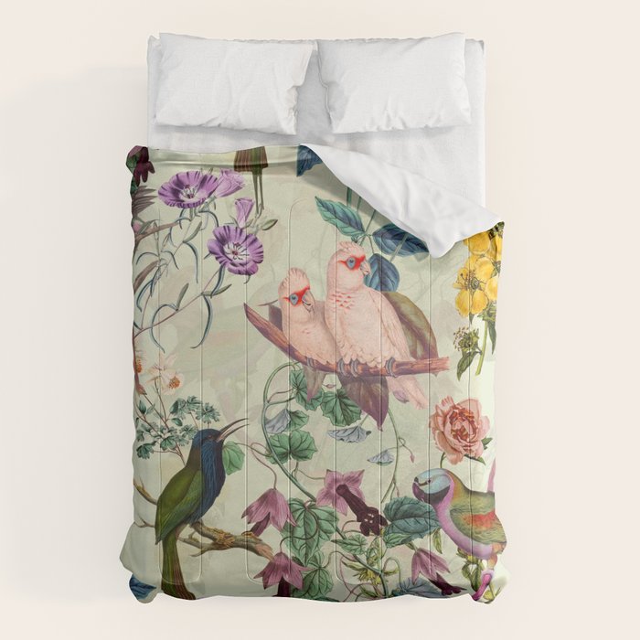 Floral and Birds VIII Comforter Gallery Image 1