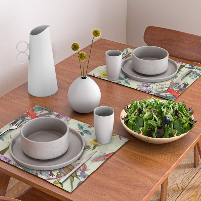 Floral and Birds VIII Placemat Gallery Image 2