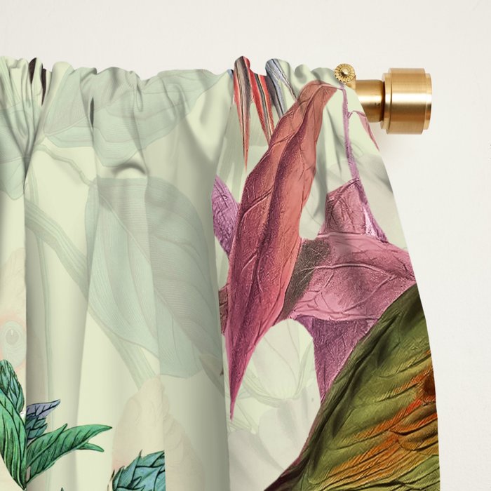 Floral and Birds VIII Window Curtain Gallery Image 2