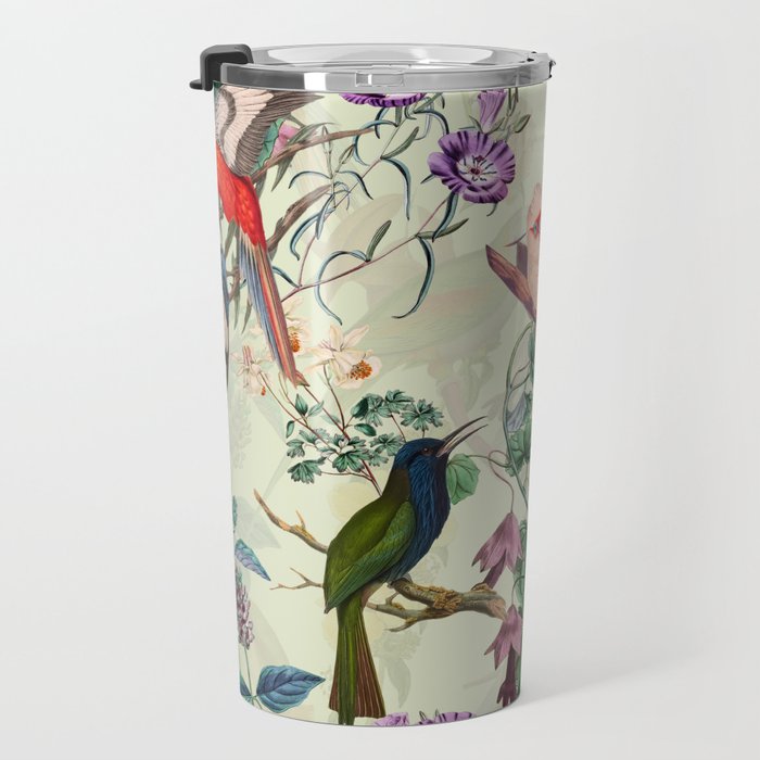 Floral and Birds VIII Travel Mug Gallery Image 3