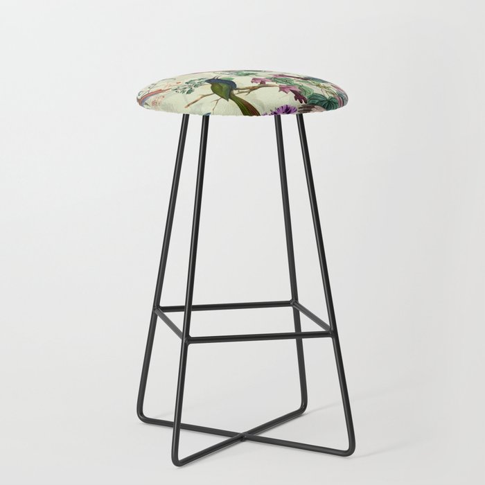 Floral and Birds VIII Stool Gallery Image 1