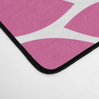 Flower Burst Petals Navy Pink Desk Mat Gallery Image 4