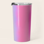 Pink Abstraction - Mid Century Minimalist Gradient Travel Mug Gallery Image 3
