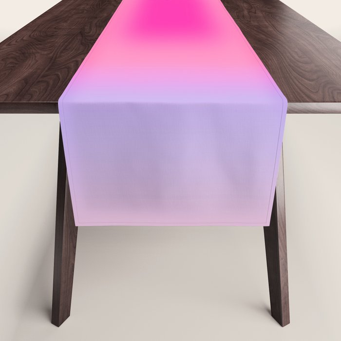 Pink Abstraction - Mid Century Minimalist Gradient Table Runner Gallery Image 1