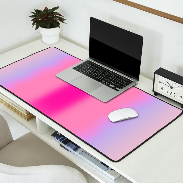 Pink Abstraction - Mid Century Minimalist Gradient Desk Mat Gallery Image 2