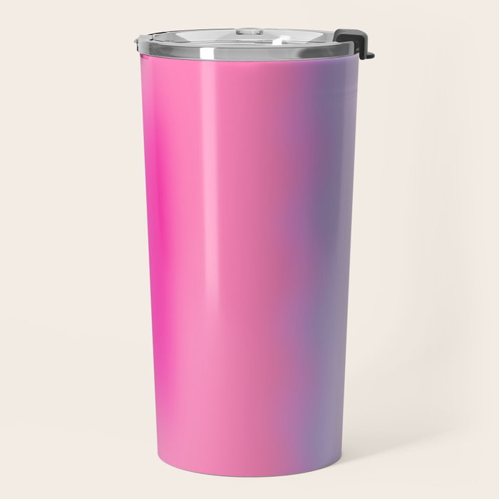 Pink Abstraction - Mid Century Minimalist Gradient Travel Mug Gallery Image 2