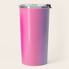 Pink Abstraction - Mid Century Minimalist Gradient Travel Mug Gallery Image 2