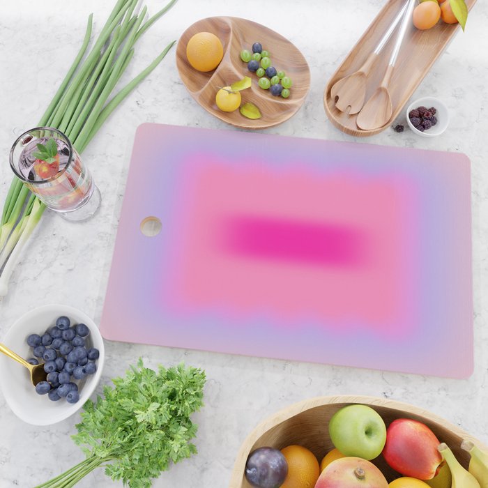 Pink Abstraction - Mid Century Minimalist Gradient Cutting Board Gallery Image 2
