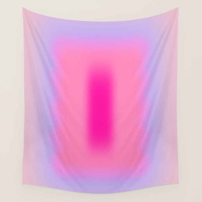 Pink Abstraction - Mid Century Minimalist Gradient Wall Tapestry Gallery Image 4