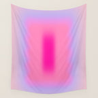 Pink Abstraction - Mid Century Minimalist Gradient Wall Tapestry Gallery Image 4