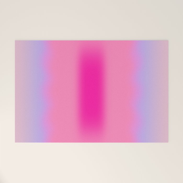 Pink Abstraction - Mid Century Minimalist Gradient Welcome Mat Gallery Image 1