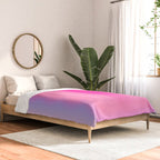 Pink Abstraction - Mid Century Minimalist Gradient Comforter Gallery Image 2