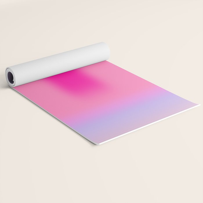 Pink Abstraction - Mid Century Minimalist Gradient Yoga Mat Gallery Image 2