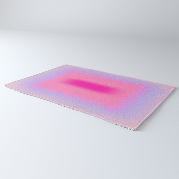 Pink Abstraction - Mid Century Minimalist Gradient Rug Gallery Image 3