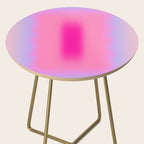 Pink Abstraction - Mid Century Minimalist Gradient Side Table Gallery Image 2