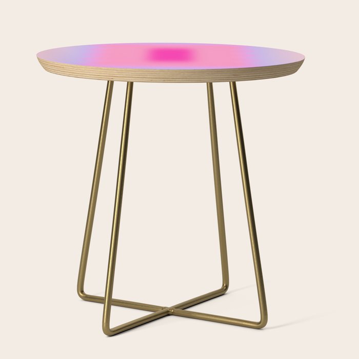 Pink Abstraction - Mid Century Minimalist Gradient Side Table Gallery Image 1