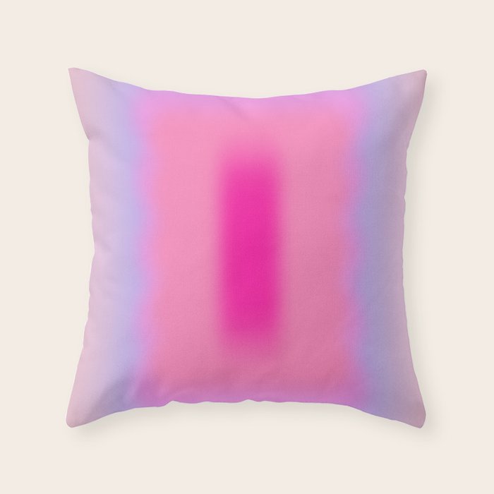 Pink Abstraction - Mid Century Minimalist Gradient Throw Pillow Gallery Image 6