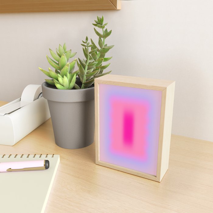 Pink Abstraction - Mid Century Minimalist Gradient Mini Art Print Gallery Image 2
