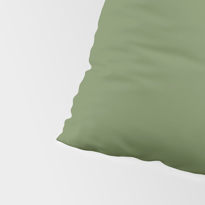 Basil Green Solid Color Pillow Sham Gallery Image 4