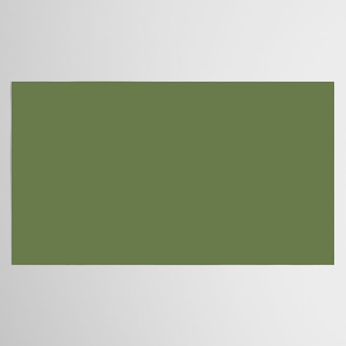 Basil Green Solid Color Tablecloth Gallery Image 2