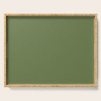 Basil Green Solid Color Serving Tray Gallery Image 1