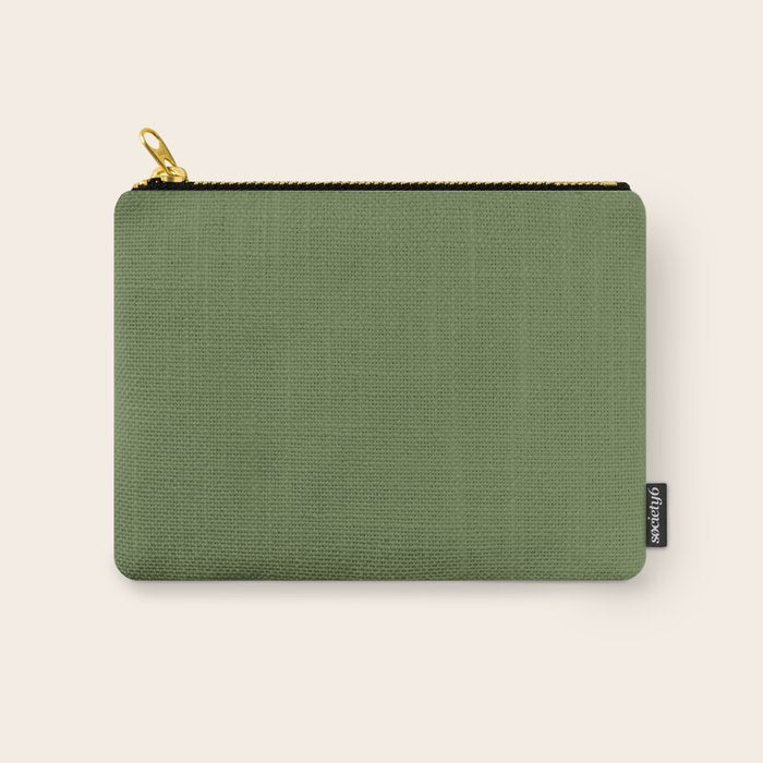 Basil Green Solid Color Carry All Pouch Gallery Image 1