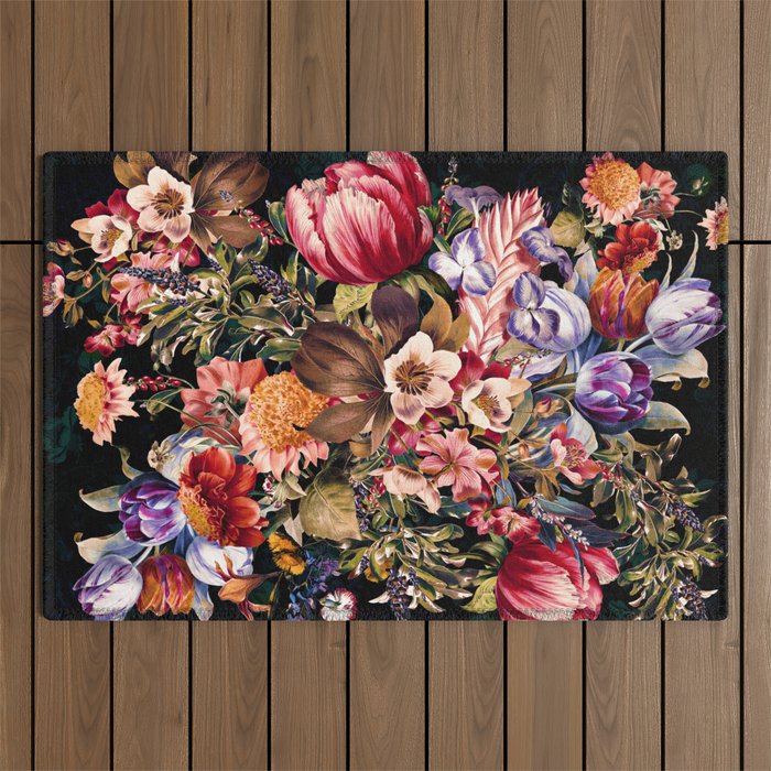 Midnight Garden VII Outdoor Rug Gallery Image 1