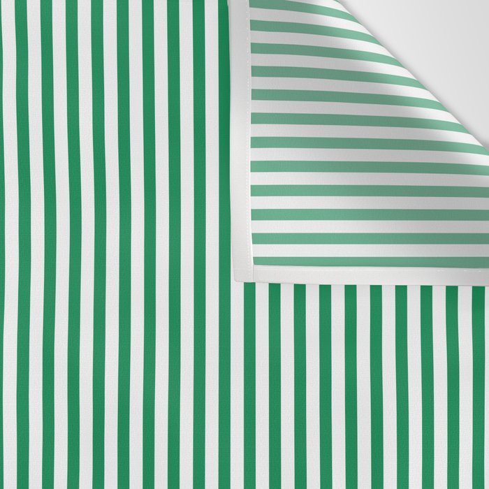 Narrow Vertical Stripes Kelly Green and White Pattern Wall Tapestry Gallery Image 3